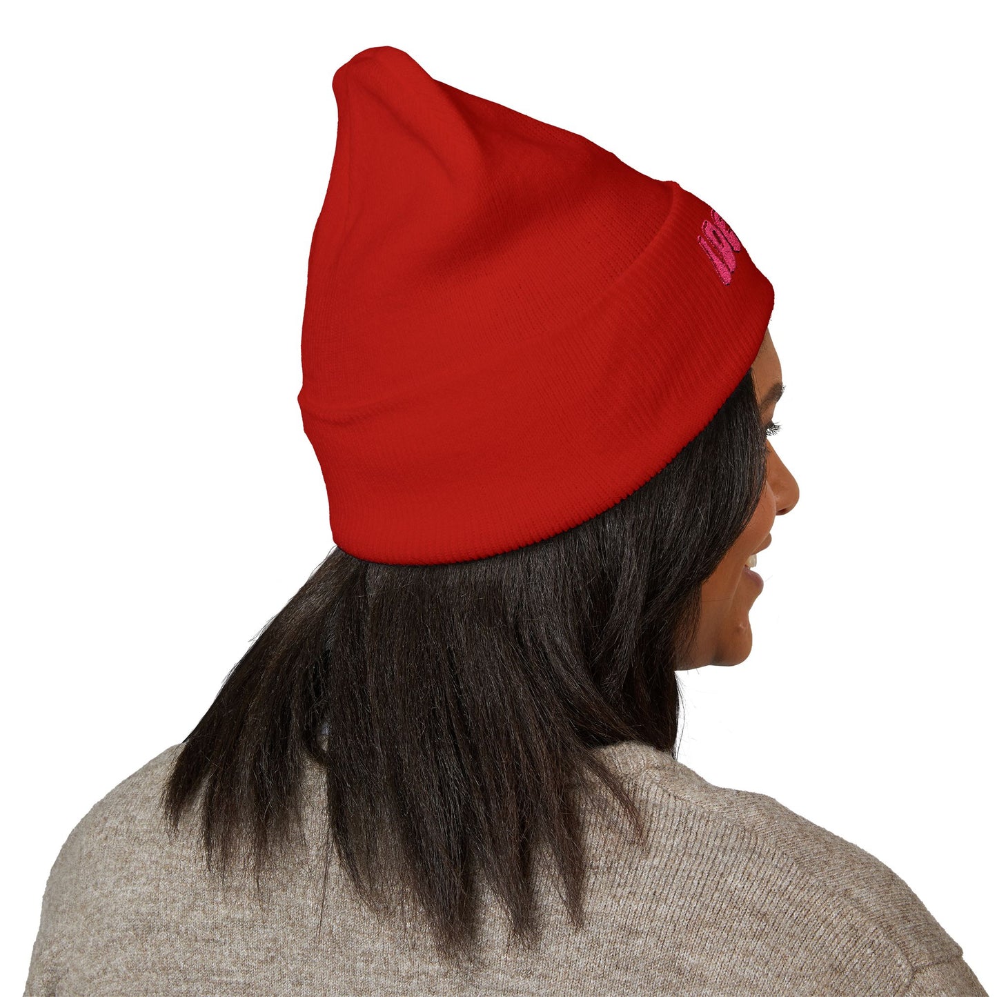 Embroidered iDeliver Custom Classic Cuffed Beanie - Cozy Winter Hat, Gift for Him/Her, Fashion Accessory, Casual Style, Customizable Cap