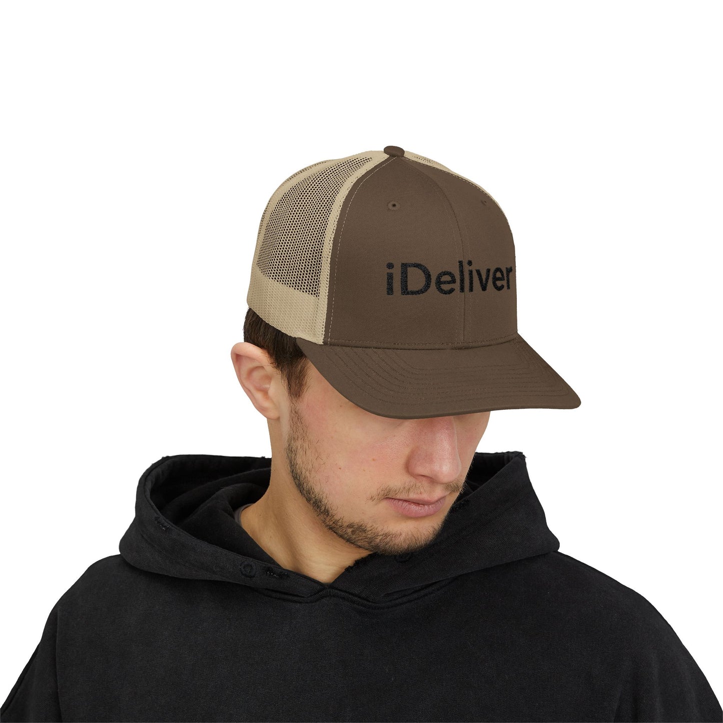 Copy of The iDeliver Stylish Snapback Trucker Cap for Delivery Enthusiasts, Adjustable Cap, Outdoor Cap, Casual Accessory, Gift for Delivery Drivers