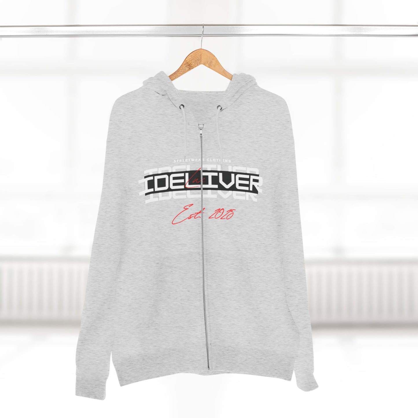 IDeliver's Unisex Zip Hoodie - Casual Wear, Perfect for Gifting, Everyday Comfort, Ideal for Events, Graphic Design Included