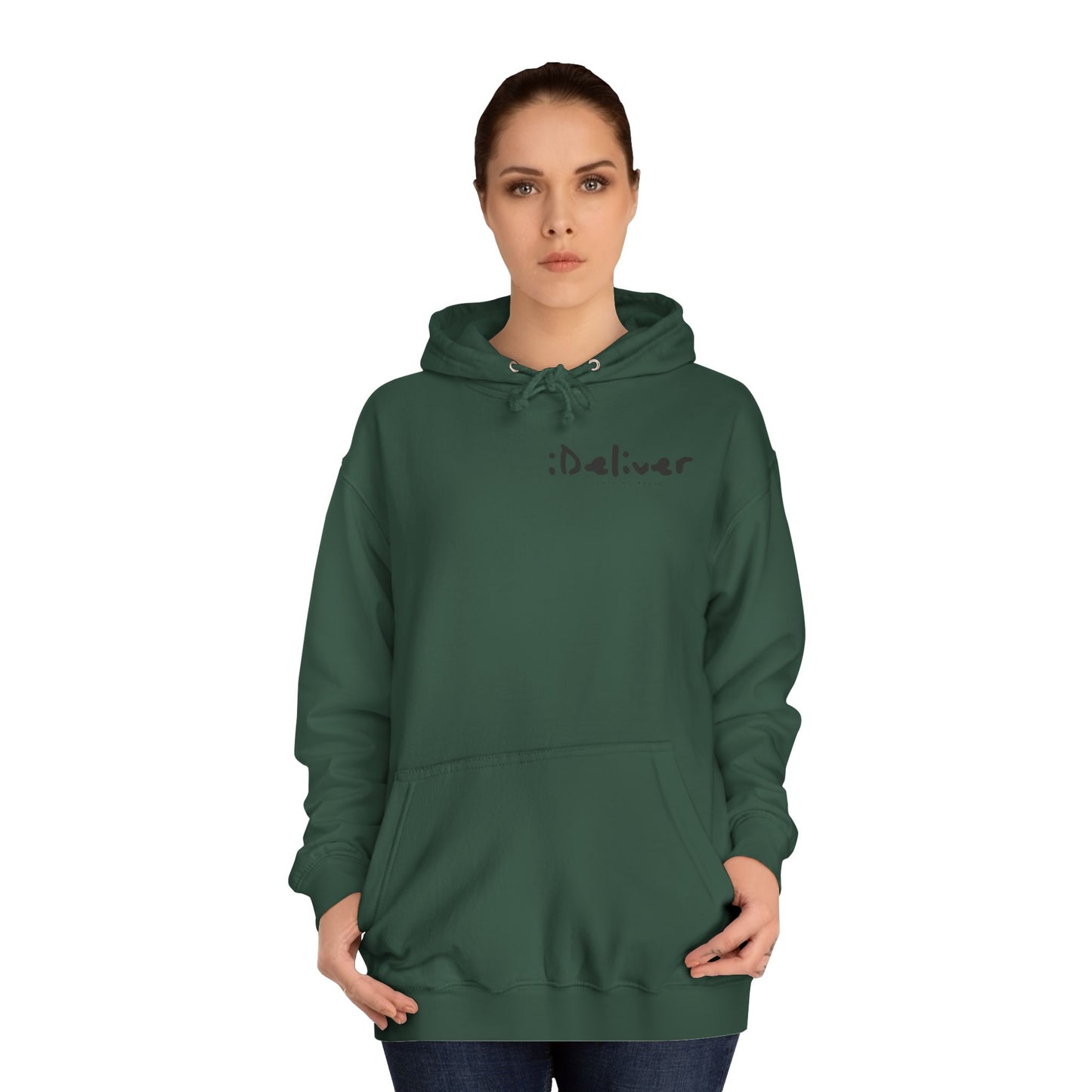 Unisex iDeliver Streetwear, College Hoodie - iDeliver, Cozy College Apparel, Student Gift Idea, Casual Streetwear, Perfect for Study Sessions