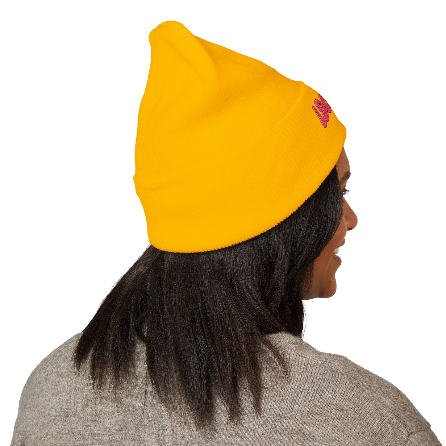 Embroidered iDeliver Custom Classic Cuffed Beanie - Cozy Winter Hat, Gift for Him/Her, Fashion Accessory, Casual Style, Customizable Cap