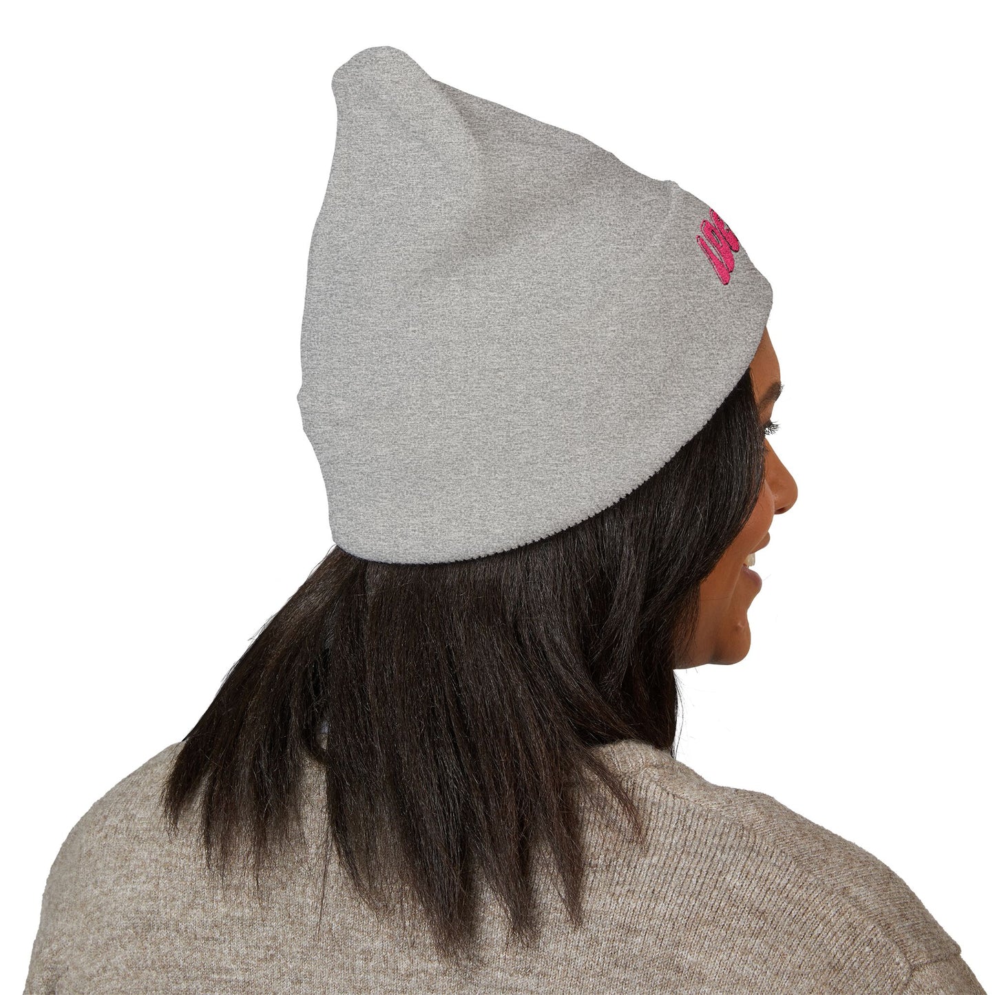 Embroidered iDeliver Custom Classic Cuffed Beanie - Cozy Winter Hat, Gift for Him/Her, Fashion Accessory, Casual Style, Customizable Cap