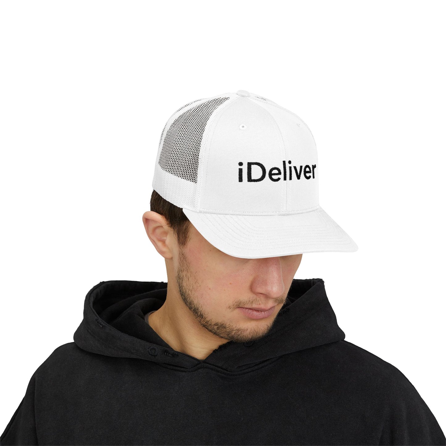 Copy of The iDeliver Stylish Snapback Trucker Cap for Delivery Enthusiasts, Adjustable Cap, Outdoor Cap, Casual Accessory, Gift for Delivery Drivers