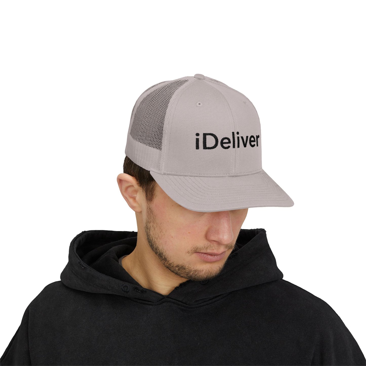 Copy of The iDeliver Stylish Snapback Trucker Cap for Delivery Enthusiasts, Adjustable Cap, Outdoor Cap, Casual Accessory, Gift for Delivery Drivers