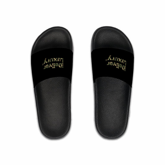 Camo iDeliver Theme, Casual Footwear, Summer Vibes, Perfect for Beach Days, Comfortable Indoor/Outdoor Slippers, Gift for Him
