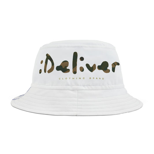 iDeliver Stylish Bucket Hat - Trendy AOP Design, Perfect for Summer, Beach, Festivals, Unique Sun Protection, Streetwear Accessory