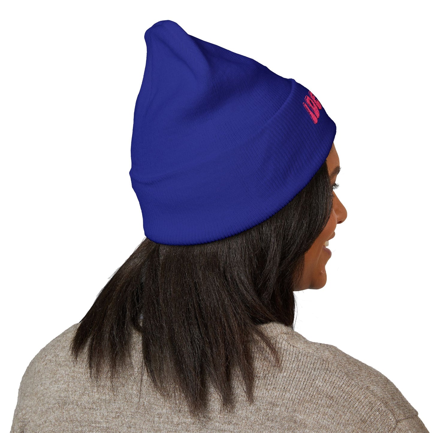 Embroidered iDeliver Custom Classic Cuffed Beanie - Cozy Winter Hat, Gift for Him/Her, Fashion Accessory, Casual Style, Customizable Cap