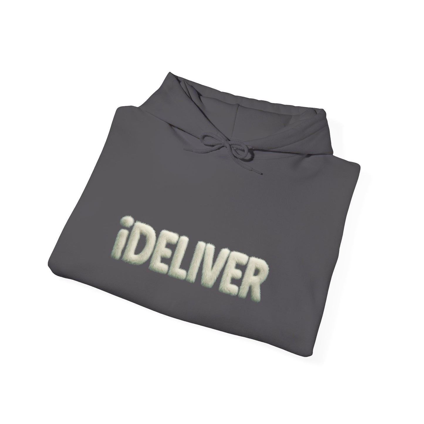 Stylish iDeliver ™ Hooded Sweatshirt with Unique iDELIVER Design – Perfect for Casual Outings, Gifts, or Everyday Comfort