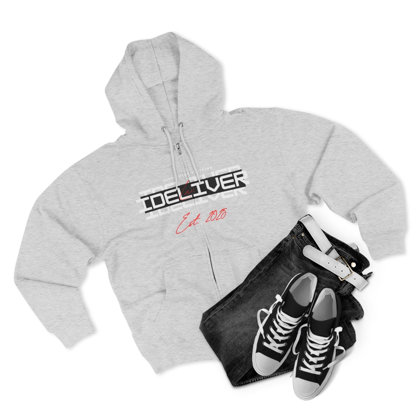 IDeliver's Unisex Zip Hoodie - Casual Wear, Perfect for Gifting, Everyday Comfort, Ideal for Events, Graphic Design Included