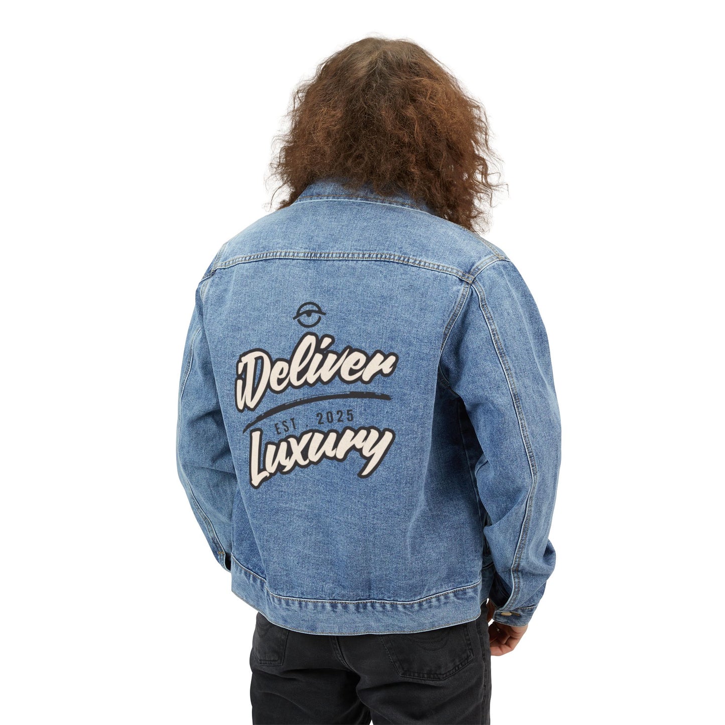 The iDeliver Stylish Men's Denim Jacket with Unique Design, Casual Wear, Street Style Jacket, That Screams Luxury Gift for Him, Cool Denim Outerwear
