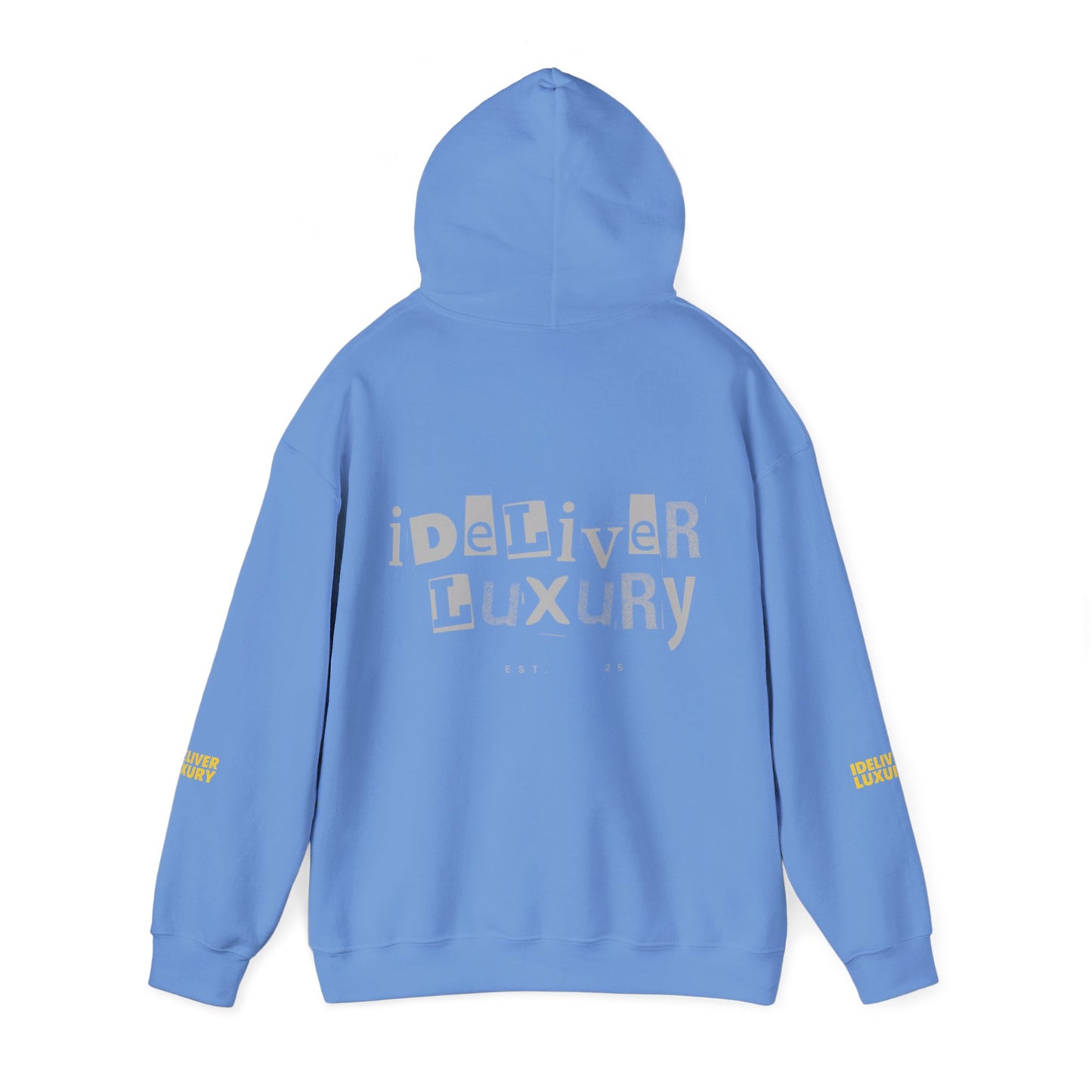 Stylish iDeliver ™ Hooded Sweatshirt with Unique iDELIVER Design – Perfect for Casual Outings, Gifts, or Everyday Comfort