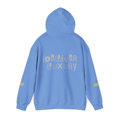 Stylish iDeliver ™ Hooded Sweatshirt with Unique iDELIVER Design – Perfect for Casual Outings, Gifts, or Everyday Comfort