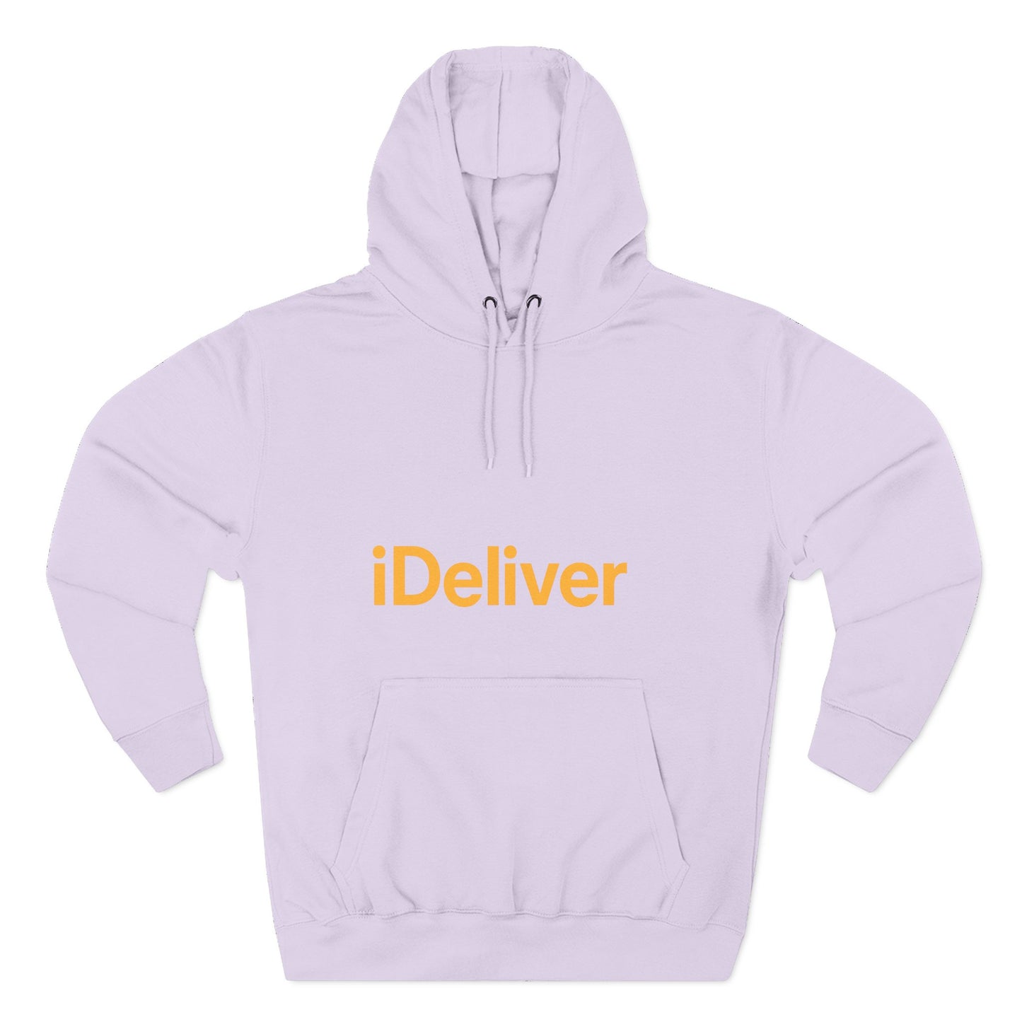 iDeliver Three-Panel Fleece Hoodie, Cozy Sweatshirt for Delivery Lovers, Gift for Birthdays, Holidays, Casual Wear, Streetwear Style