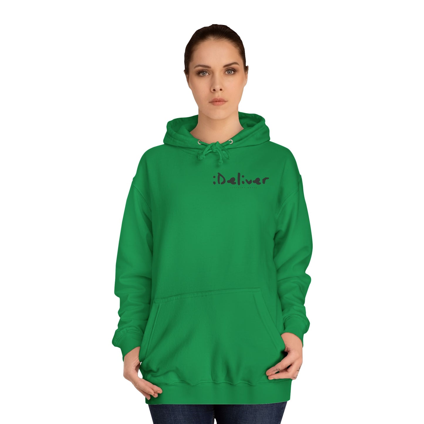 Unisex iDeliver Streetwear, College Hoodie - iDeliver, Cozy College Apparel, Student Gift Idea, Casual Streetwear, Perfect for Study Sessions