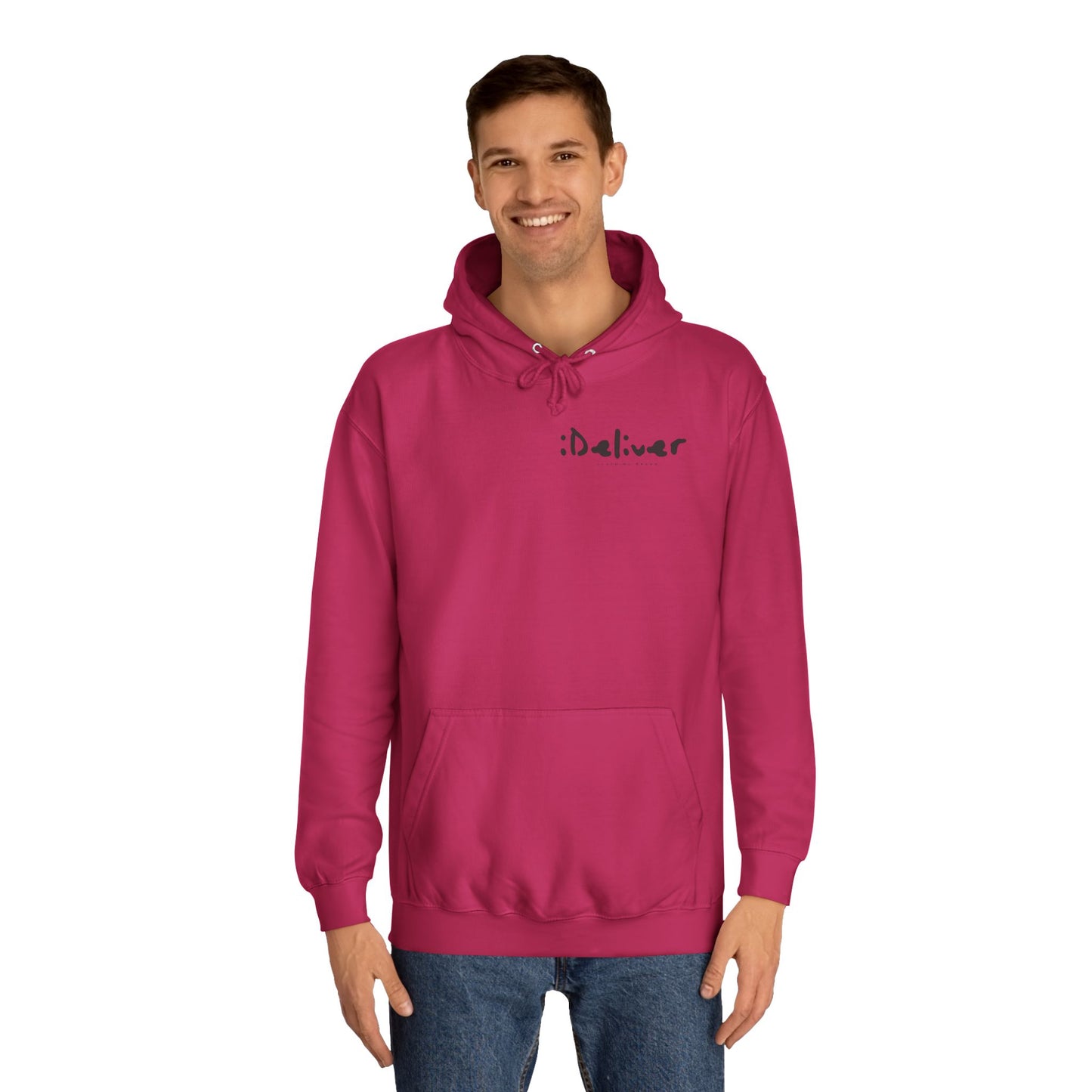 Unisex iDeliver Streetwear, College Hoodie - iDeliver, Cozy College Apparel, Student Gift Idea, Casual Streetwear, Perfect for Study Sessions