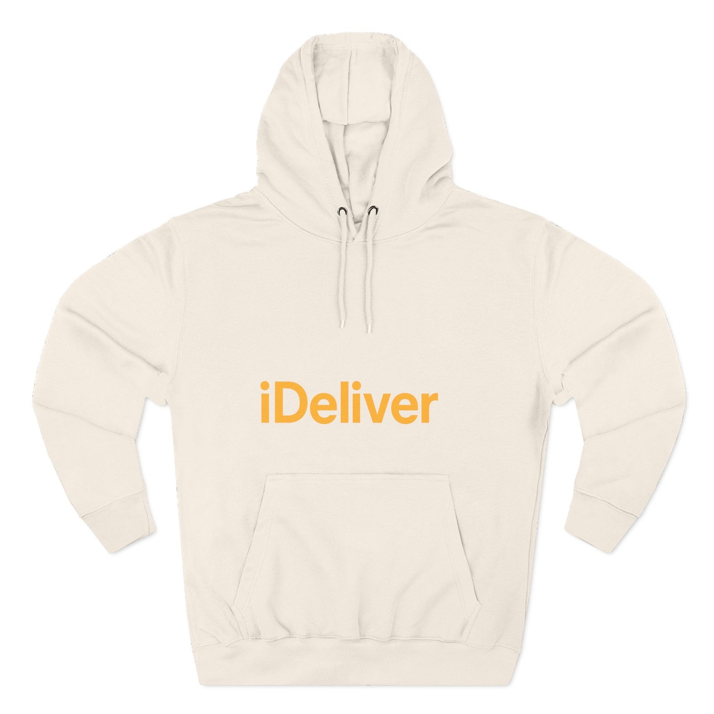 iDeliver Three-Panel Fleece Hoodie, Cozy Sweatshirt for Delivery Lovers, Gift for Birthdays, Holidays, Casual Wear, Streetwear Style