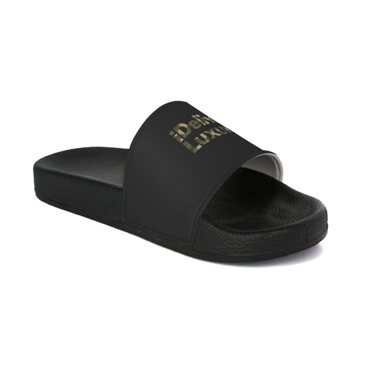 Camo iDeliver Theme, Casual Footwear, Summer Vibes, Perfect for Beach Days, Comfortable Indoor/Outdoor Slippers, Gift for Him