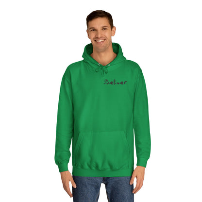 Unisex iDeliver Streetwear, College Hoodie - iDeliver, Cozy College Apparel, Student Gift Idea, Casual Streetwear, Perfect for Study Sessions
