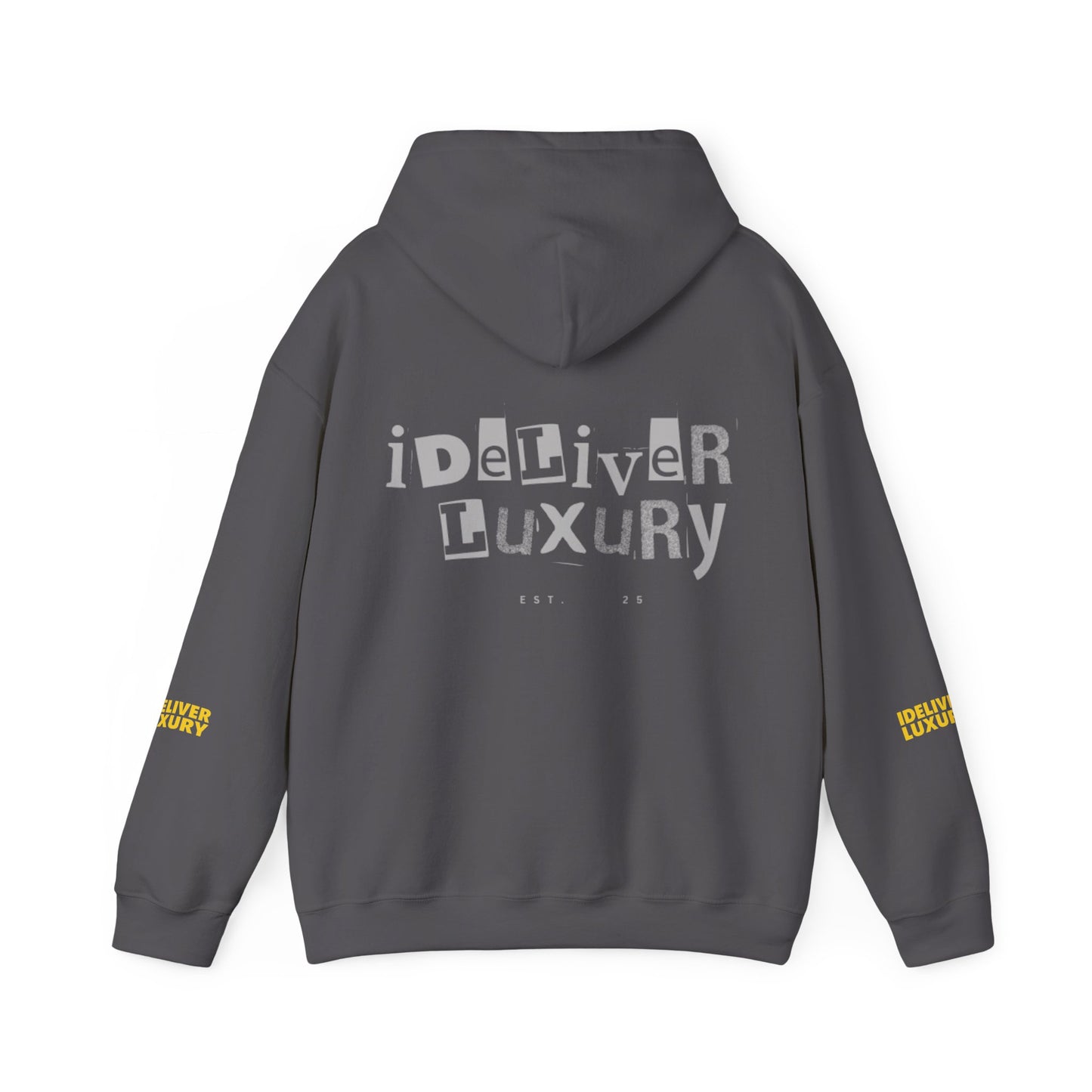 Stylish iDeliver ™ Hooded Sweatshirt with Unique iDELIVER Design – Perfect for Casual Outings, Gifts, or Everyday Comfort