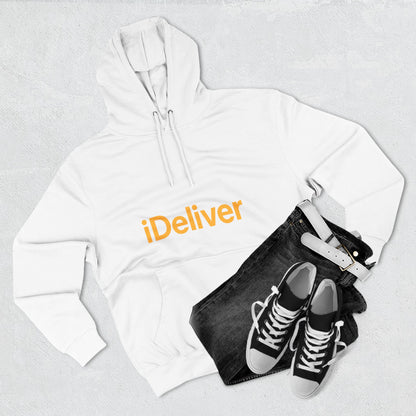 iDeliver Three-Panel Fleece Hoodie, Cozy Sweatshirt for Delivery Lovers, Gift for Birthdays, Holidays, Casual Wear, Streetwear Style