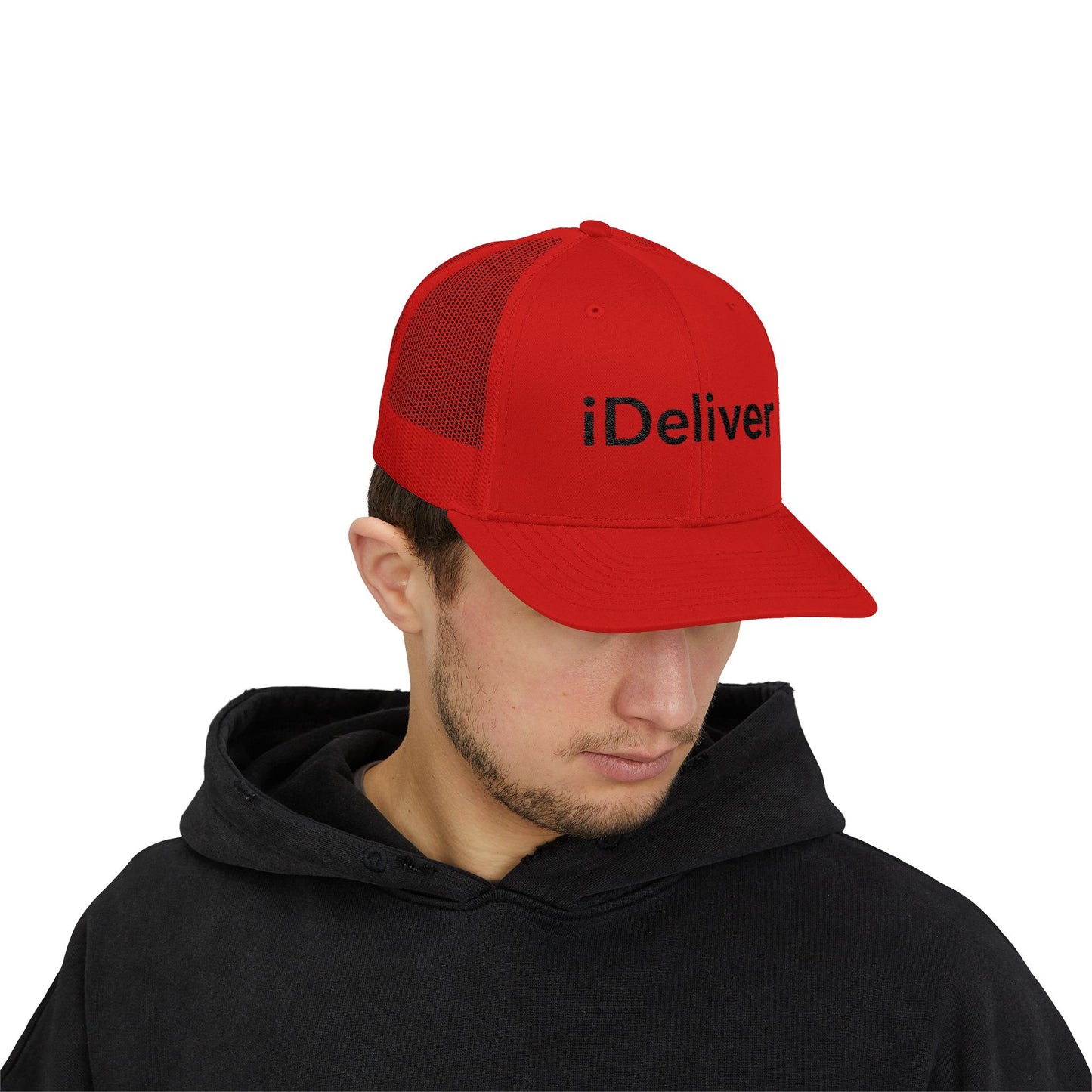 Copy of The iDeliver Stylish Snapback Trucker Cap for Delivery Enthusiasts, Adjustable Cap, Outdoor Cap, Casual Accessory, Gift for Delivery Drivers