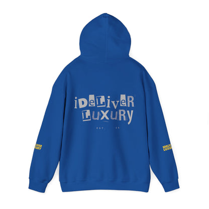 Stylish iDeliver ™ Hooded Sweatshirt with Unique iDELIVER Design – Perfect for Casual Outings, Gifts, or Everyday Comfort