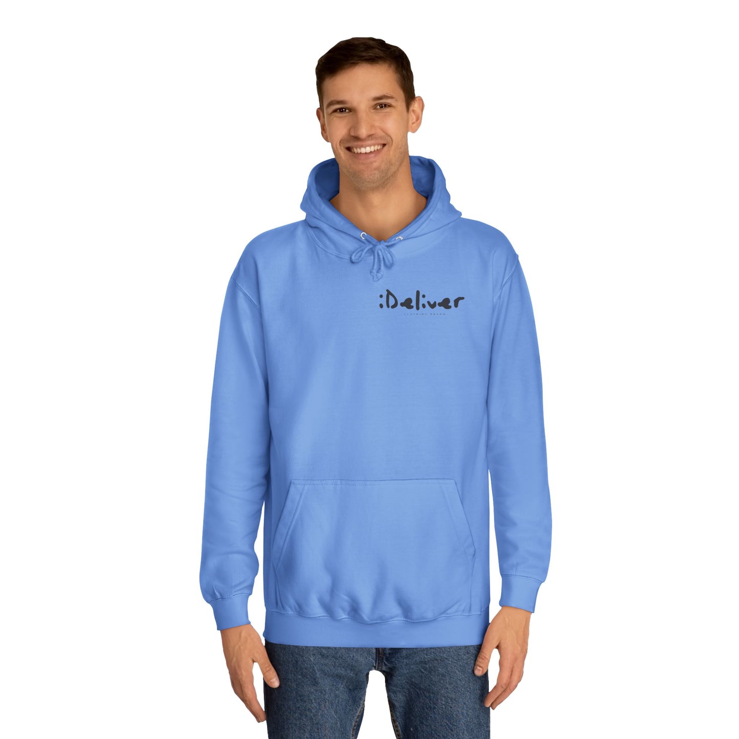 Unisex iDeliver Streetwear, College Hoodie - iDeliver, Cozy College Apparel, Student Gift Idea, Casual Streetwear, Perfect for Study Sessions