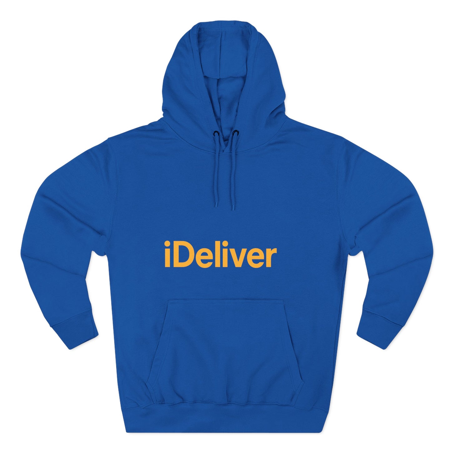 iDeliver Three-Panel Fleece Hoodie, Cozy Sweatshirt for Delivery Lovers, Gift for Birthdays, Holidays, Casual Wear, Streetwear Style