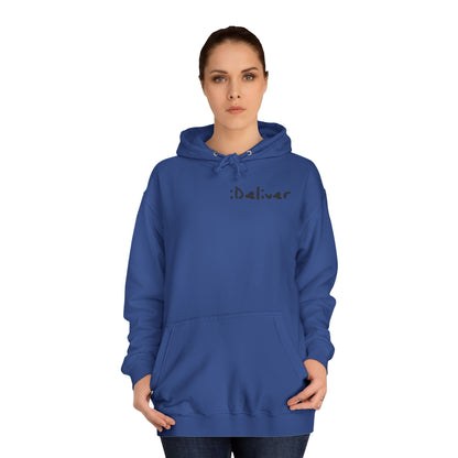 Unisex iDeliver Streetwear, College Hoodie - iDeliver, Cozy College Apparel, Student Gift Idea, Casual Streetwear, Perfect for Study Sessions