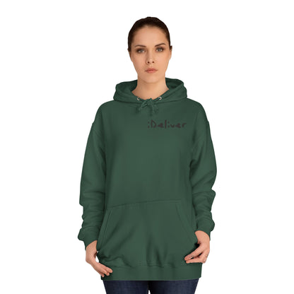 Unisex iDeliver Streetwear, College Hoodie - iDeliver, Cozy College Apparel, Student Gift Idea, Casual Streetwear, Perfect for Study Sessions