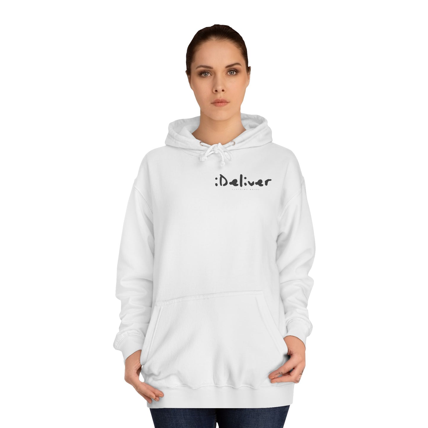 Unisex iDeliver Streetwear, College Hoodie - iDeliver, Cozy College Apparel, Student Gift Idea, Casual Streetwear, Perfect for Study Sessions