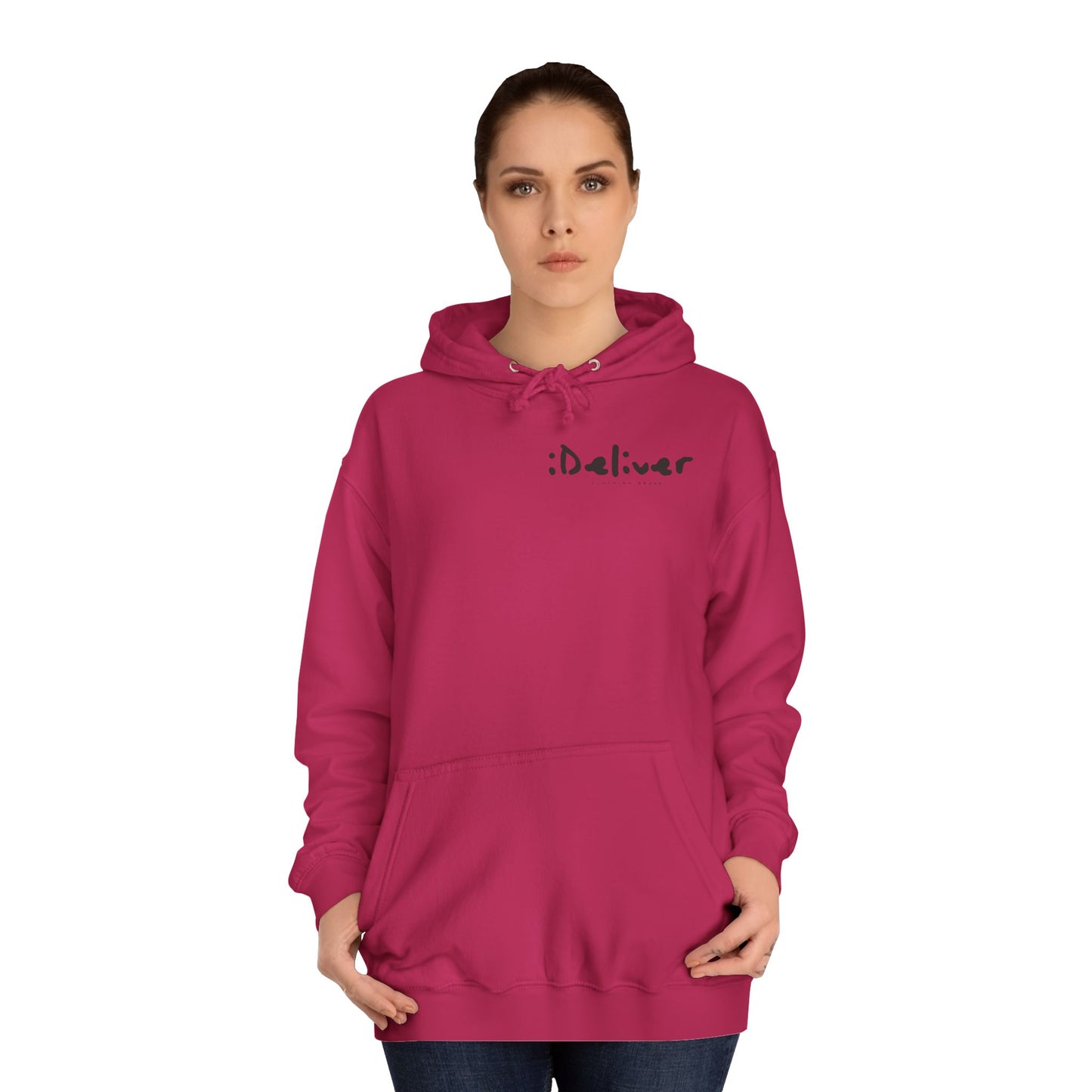 Unisex iDeliver Streetwear, College Hoodie - iDeliver, Cozy College Apparel, Student Gift Idea, Casual Streetwear, Perfect for Study Sessions