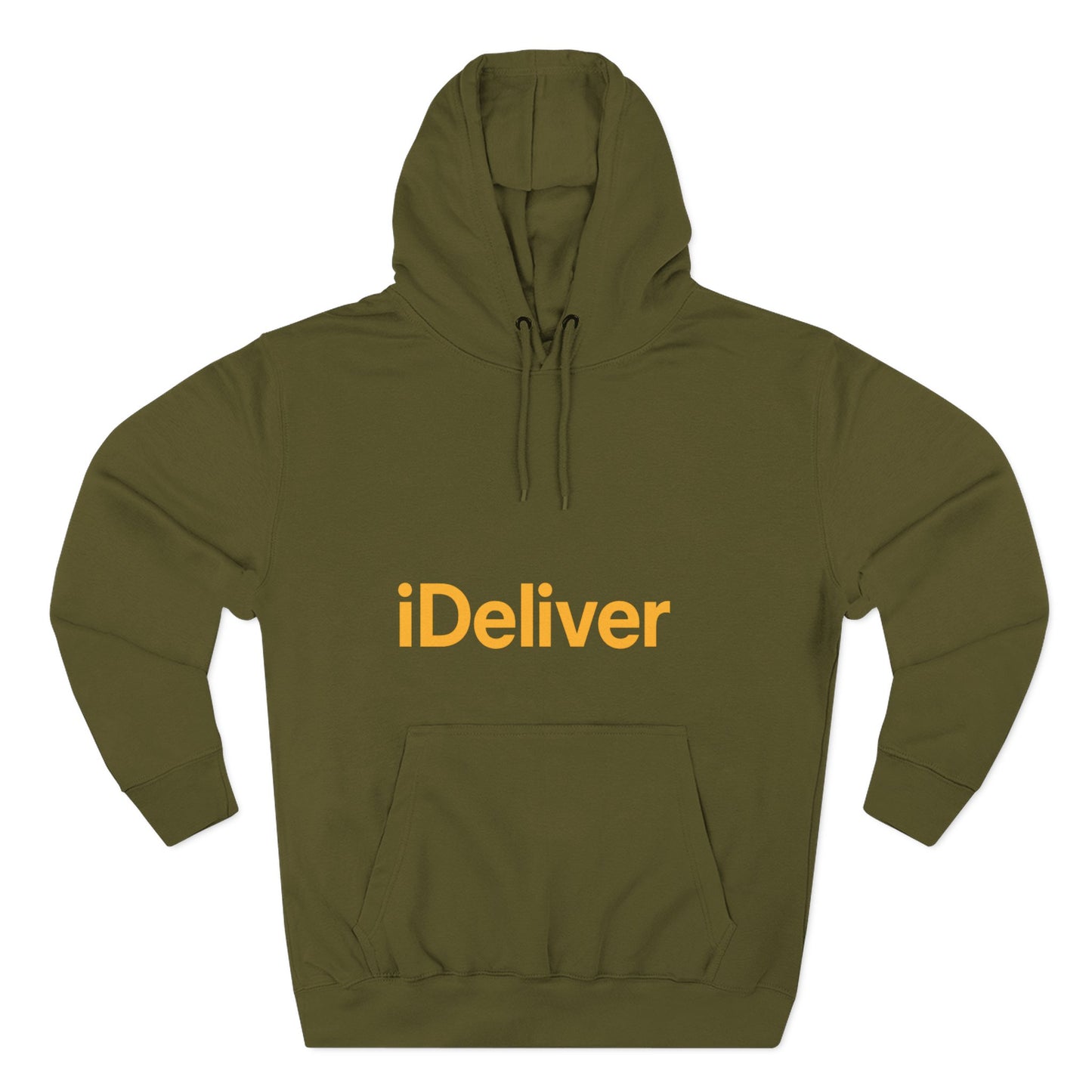 iDeliver Three-Panel Fleece Hoodie, Cozy Sweatshirt for Delivery Lovers, Gift for Birthdays, Holidays, Casual Wear, Streetwear Style