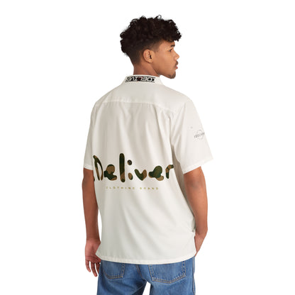 Custom Vintage iDeliver® Trendy Men's Hawaiian Shirt - AOP Pattern, Summer Vibes, Beach Wear, Casual Outfits, Tropical Style, Vacation Essential