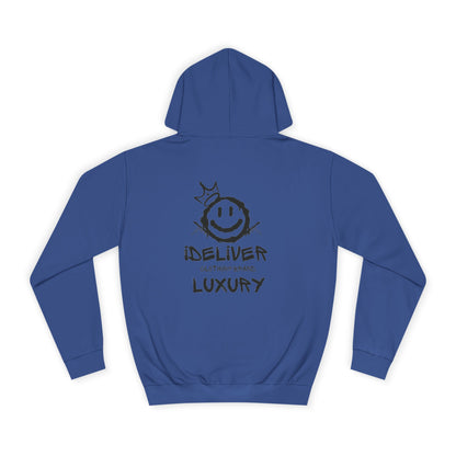 Unisex iDeliver Streetwear, College Hoodie - iDeliver, Cozy College Apparel, Student Gift Idea, Casual Streetwear, Perfect for Study Sessions