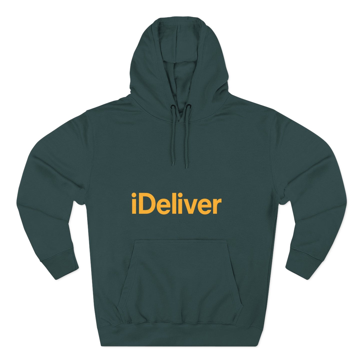 iDeliver Three-Panel Fleece Hoodie, Cozy Sweatshirt for Delivery Lovers, Gift for Birthdays, Holidays, Casual Wear, Streetwear Style