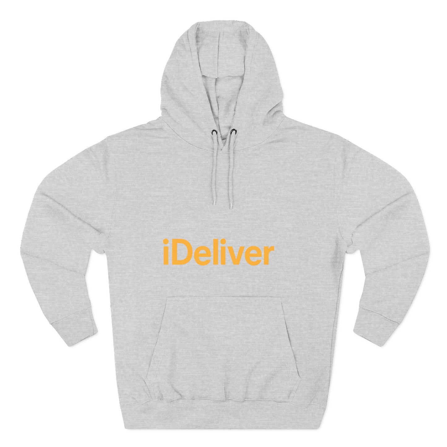 iDeliver Three-Panel Fleece Hoodie, Cozy Sweatshirt for Delivery Lovers, Gift for Birthdays, Holidays, Casual Wear, Streetwear Style
