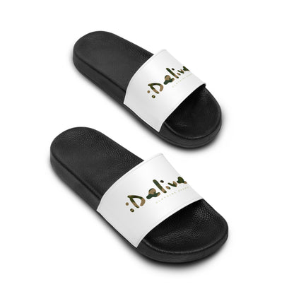 Trendy Camouflage iDeliver Men's Slide Sandals for Casual Comfort, Beachwear, Summer Style, Pool Day, Gift for Him