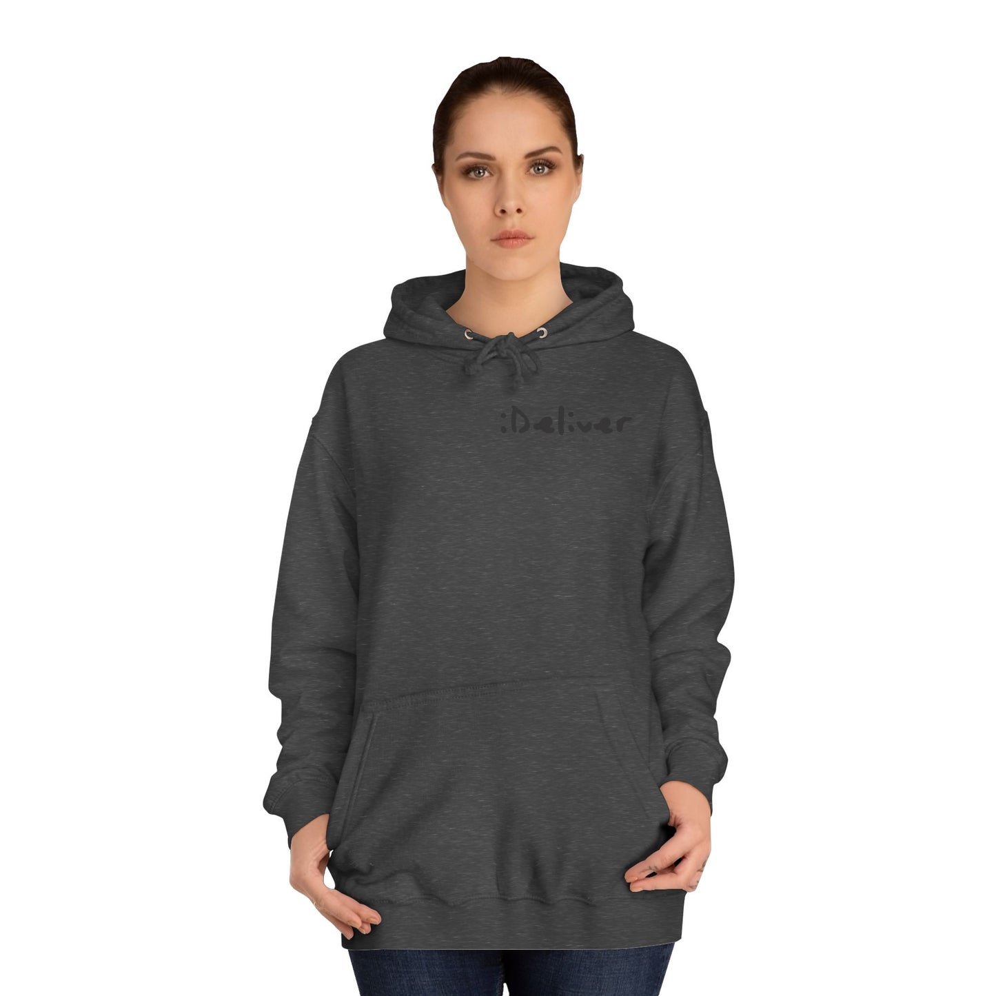 Unisex iDeliver Streetwear, College Hoodie - iDeliver, Cozy College Apparel, Student Gift Idea, Casual Streetwear, Perfect for Study Sessions