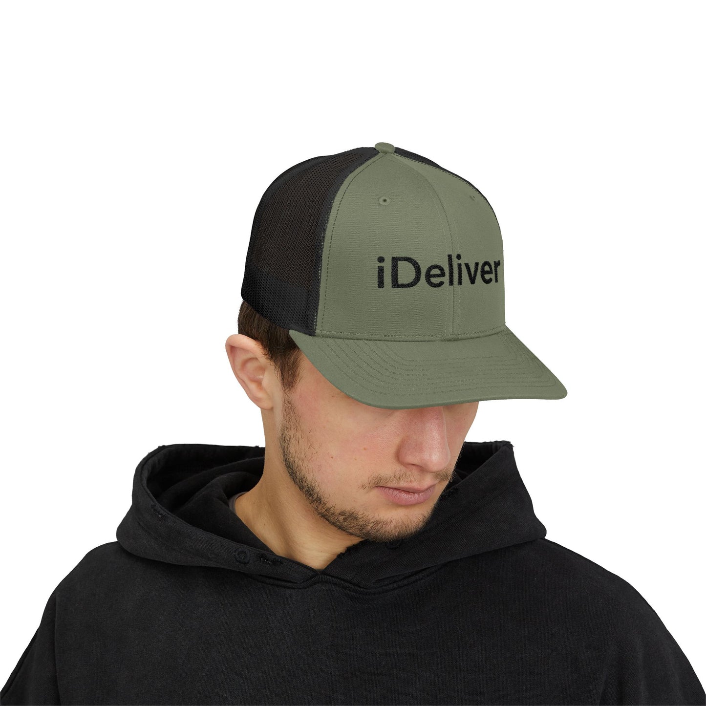 Copy of The iDeliver Stylish Snapback Trucker Cap for Delivery Enthusiasts, Adjustable Cap, Outdoor Cap, Casual Accessory, Gift for Delivery Drivers
