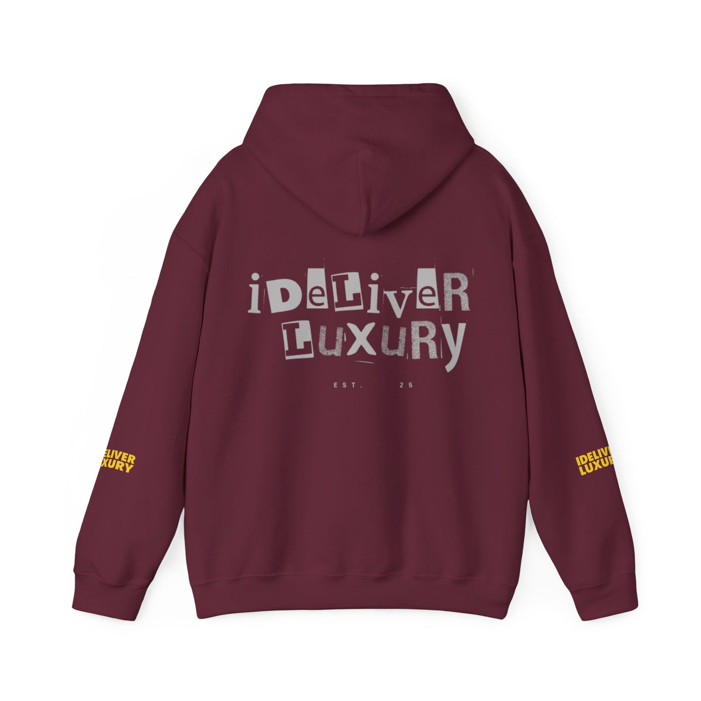 Stylish iDeliver ™ Hooded Sweatshirt with Unique iDELIVER Design – Perfect for Casual Outings, Gifts, or Everyday Comfort