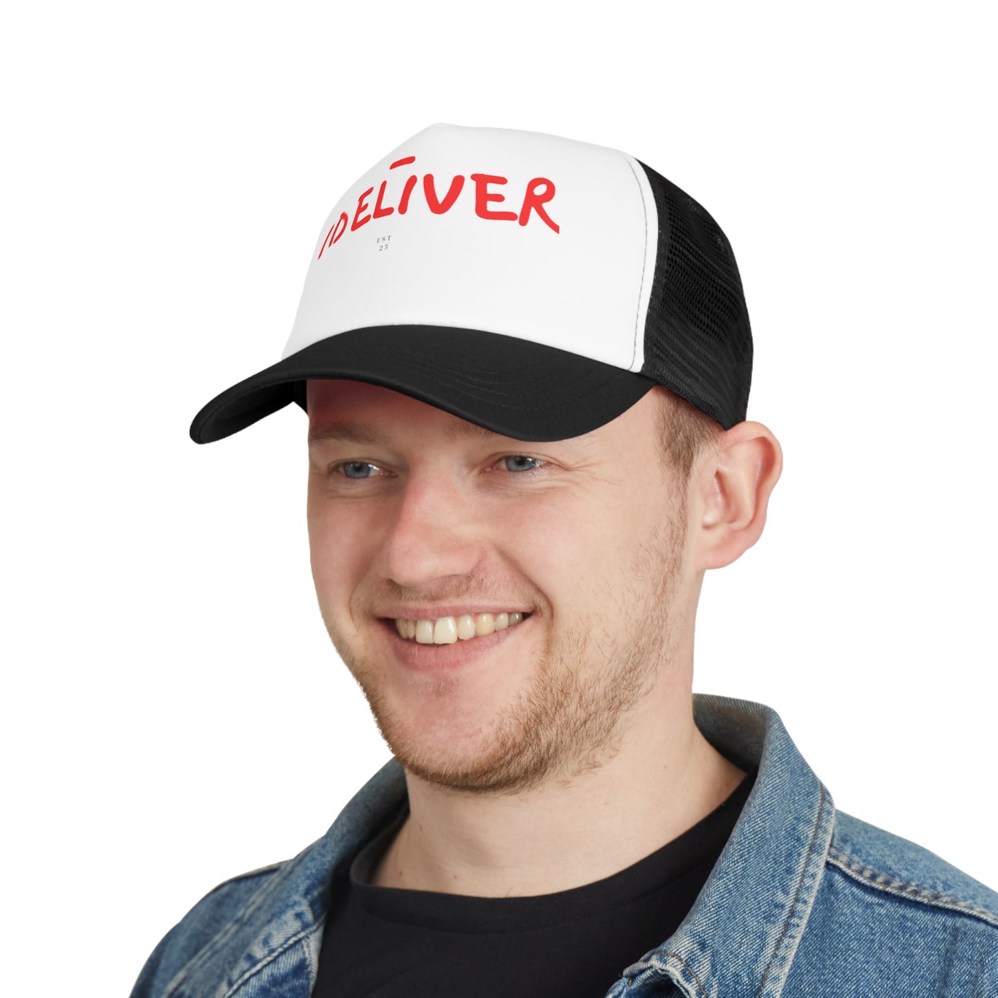 Original iDeliver Trendy Mesh Cap, Casual Cap, Outdoor Hat, Gift for Him/Her, Adjustable Snapback