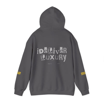 Stylish iDeliver ™ Hooded Sweatshirt with Unique iDELIVER Design – Perfect for Casual Outings, Gifts, or Everyday Comfort