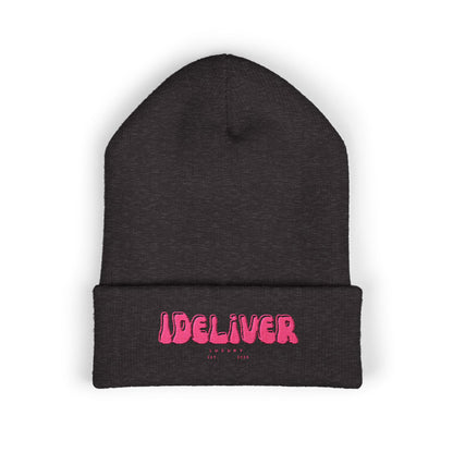 Copy of Embroidered iDeliver Custom Classic Cuffed Beanie - Cozy Winter Hat, Gift for Him/Her, Fashion Accessory, Casual Style, Customizable Cap