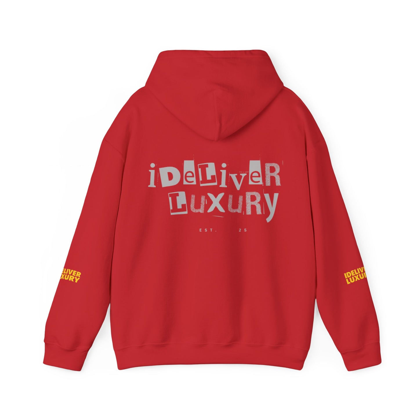 Stylish iDeliver ™ Hooded Sweatshirt with Unique iDELIVER Design – Perfect for Casual Outings, Gifts, or Everyday Comfort