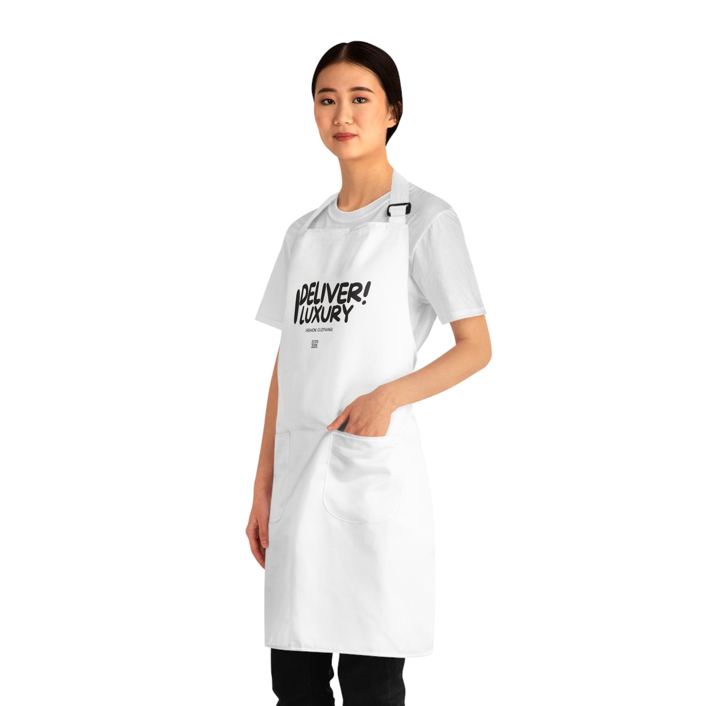 The iDeliver®Luxury Chef Apron, Stylish Cooking Apron for Home Chefs, Gift for Foodies, Kitchen Fashion, Perfect for Culinary Events