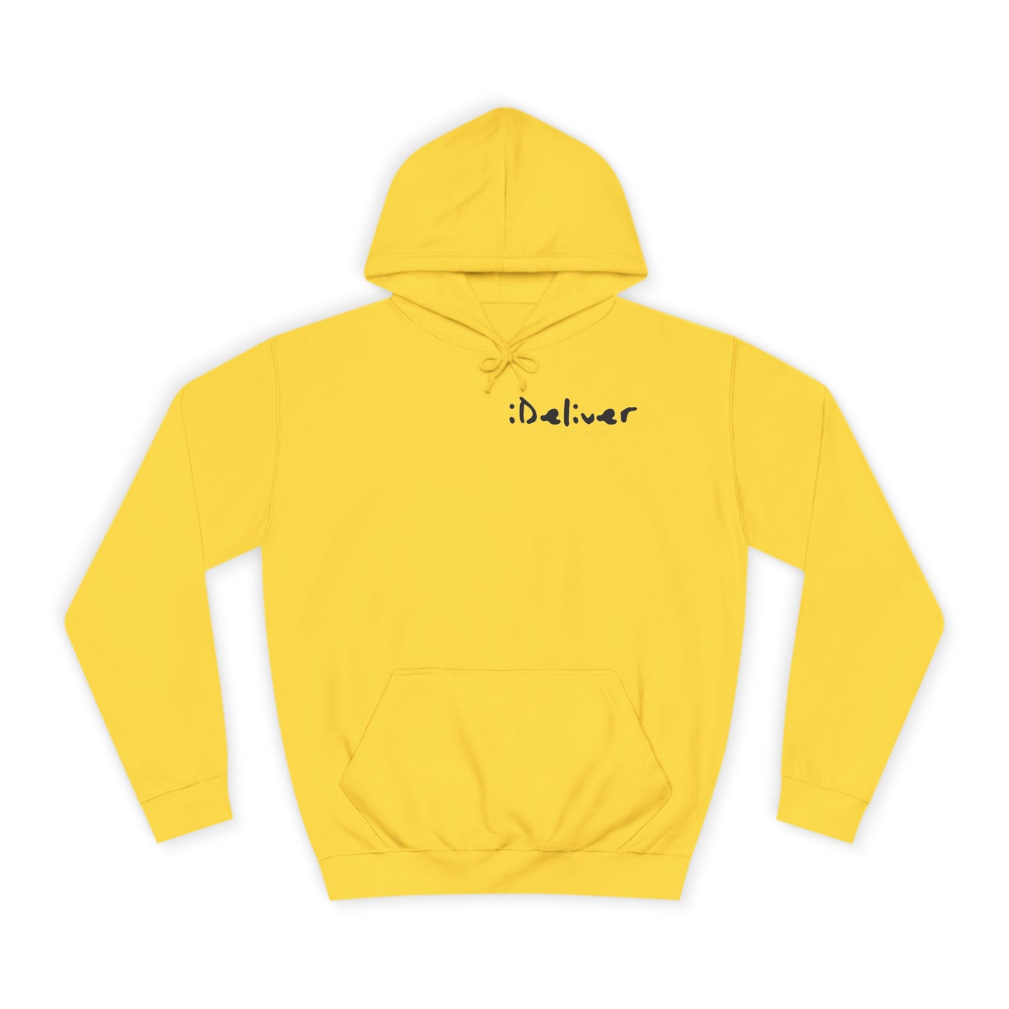 Unisex iDeliver Streetwear, College Hoodie - iDeliver, Cozy College Apparel, Student Gift Idea, Casual Streetwear, Perfect for Study Sessions