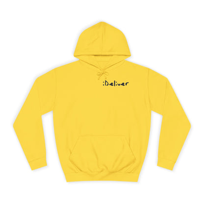 Unisex iDeliver Streetwear, College Hoodie - iDeliver, Cozy College Apparel, Student Gift Idea, Casual Streetwear, Perfect for Study Sessions