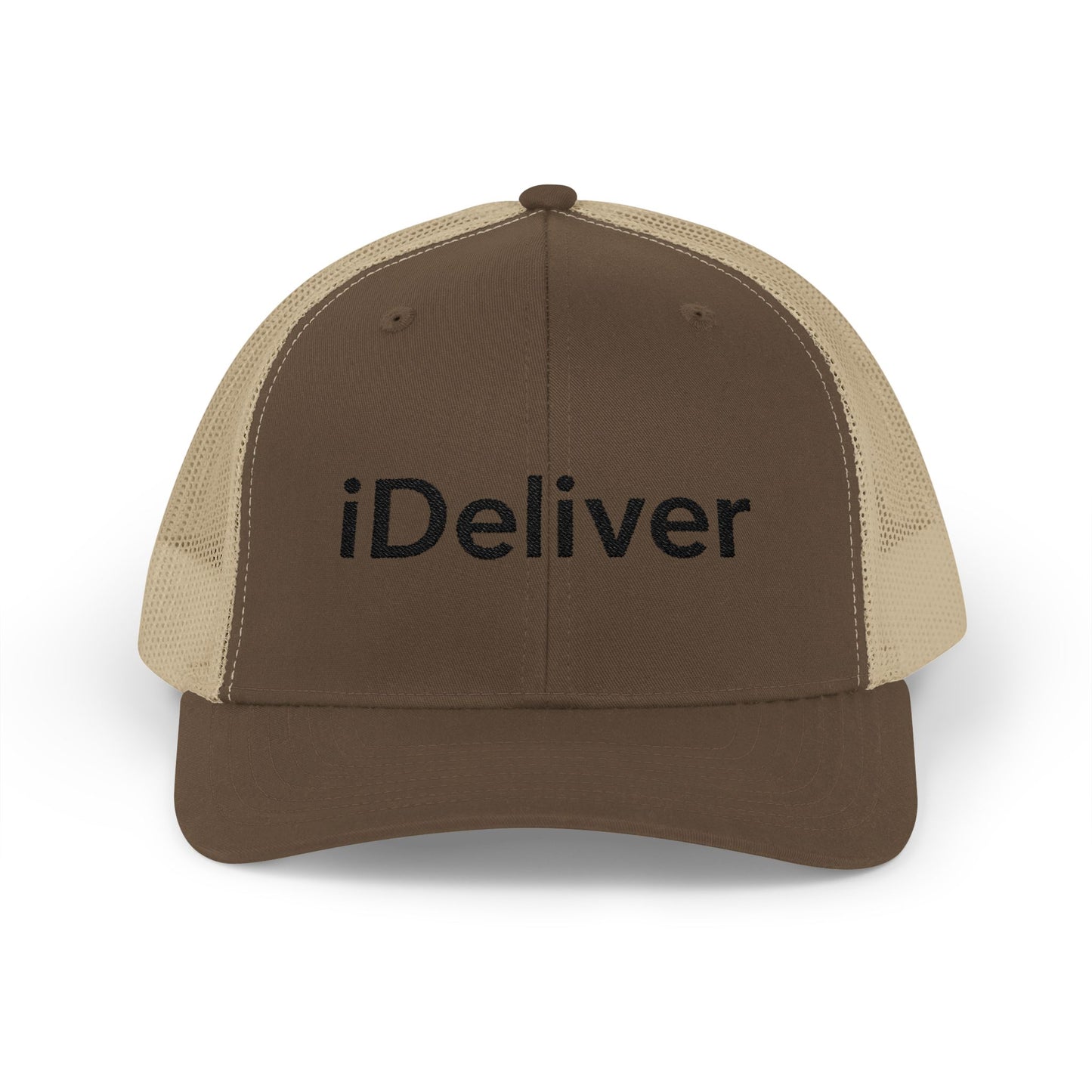 The iDeliver Stylish Snapback Trucker Cap for Delivery Enthusiasts, Adjustable Cap, Outdoor Cap, Casual Accessory, Gift for Delivery Drivers