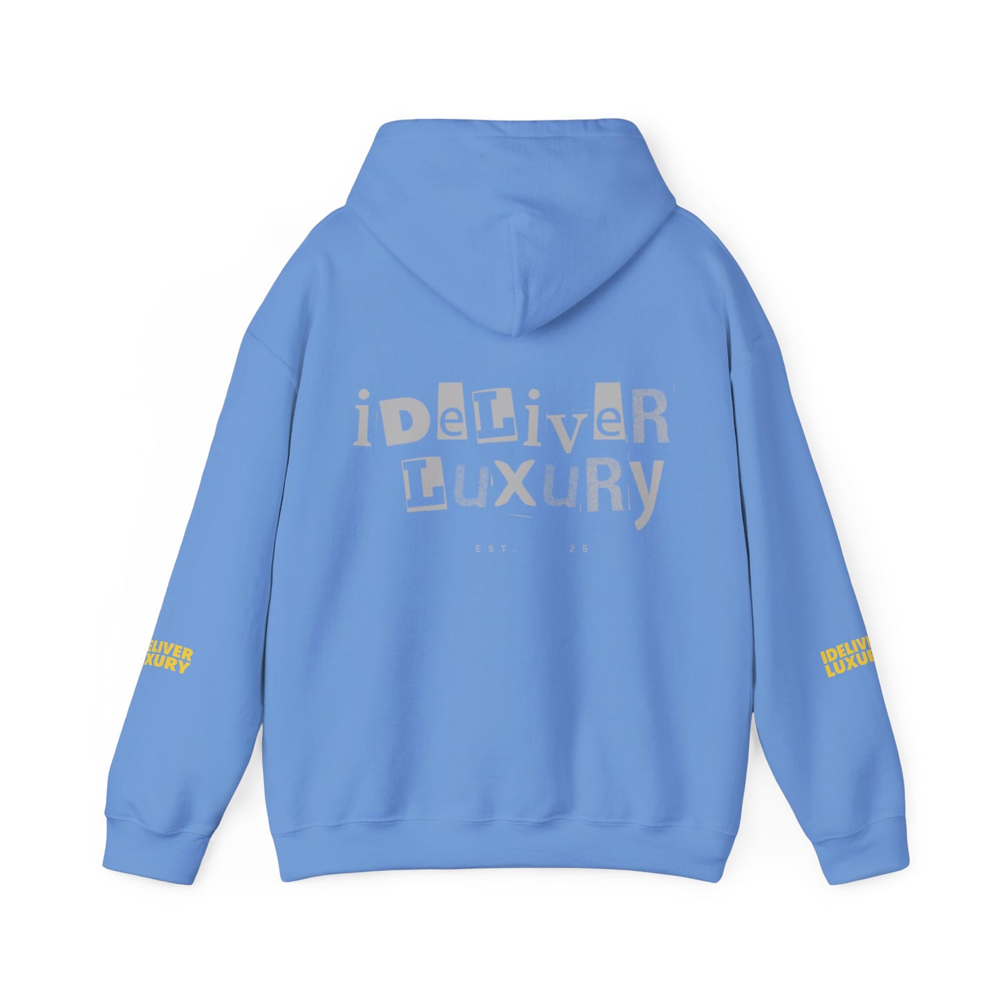 Stylish iDeliver ™ Hooded Sweatshirt with Unique iDELIVER Design – Perfect for Casual Outings, Gifts, or Everyday Comfort
